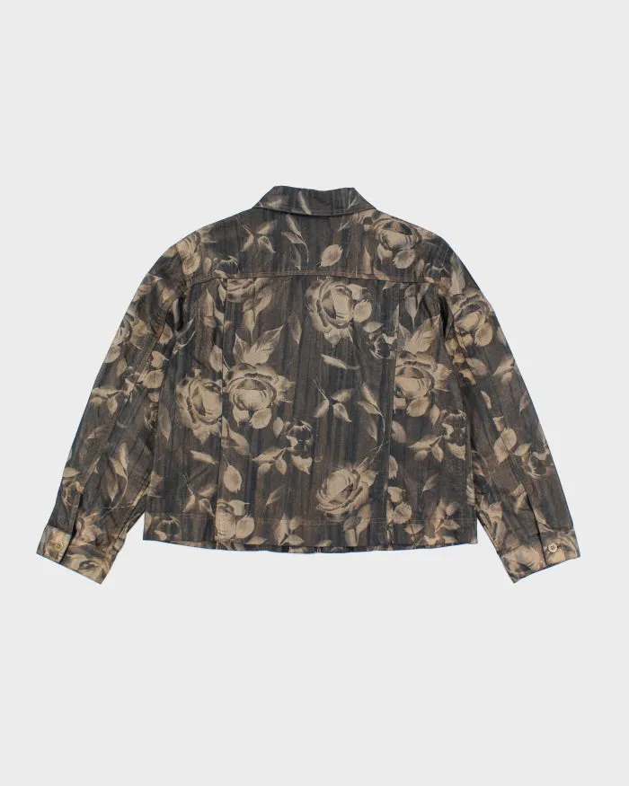 Vintage Women's Y2K Chico's Zip Up Patterned Harrington Jacket - XS sold by Rokit product image thumbnail 2