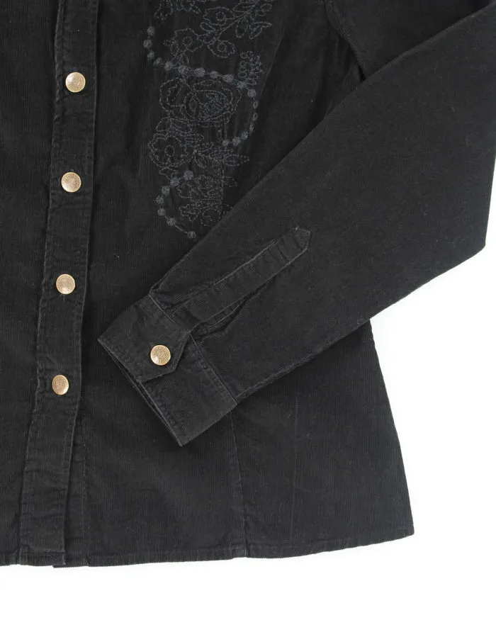 Vintage 90s Jessica Embroidered Corduroy Shirt - M sold by Rokit product image thumbnail 4
