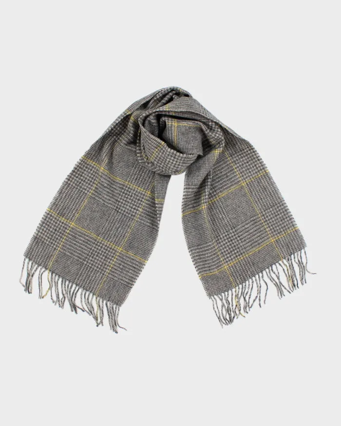 Vintage Black Brown Wool Scarf sold by Rokit