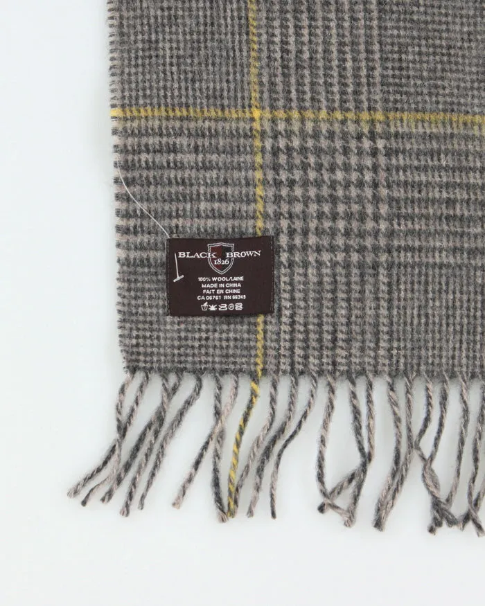 Vintage Black Brown Wool Scarf sold by Rokit product image thumbnail 4