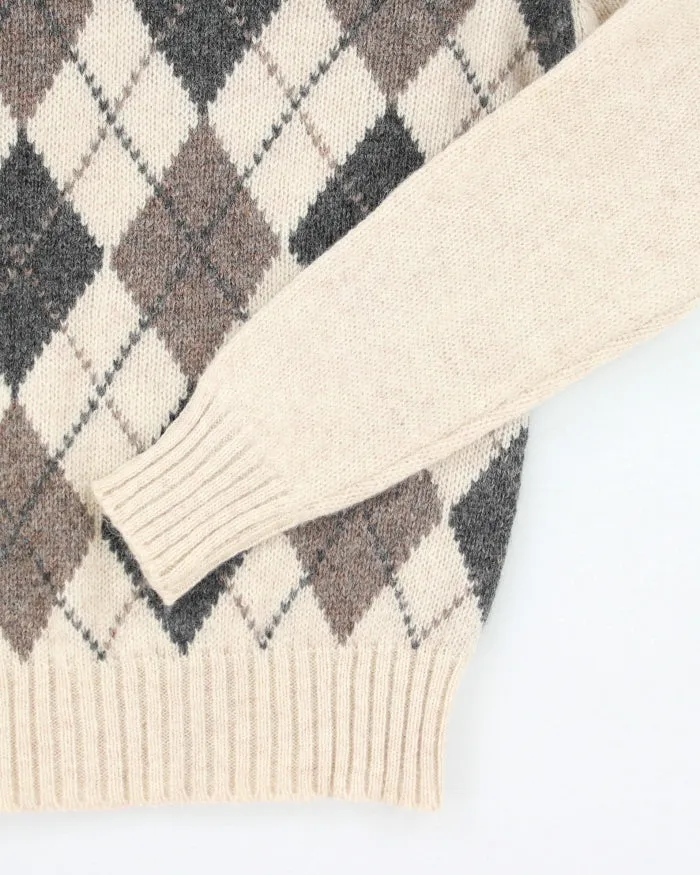 Vintage Club International Wool Argyle Knit Jumper - M sold by Rokit product image thumbnail 4