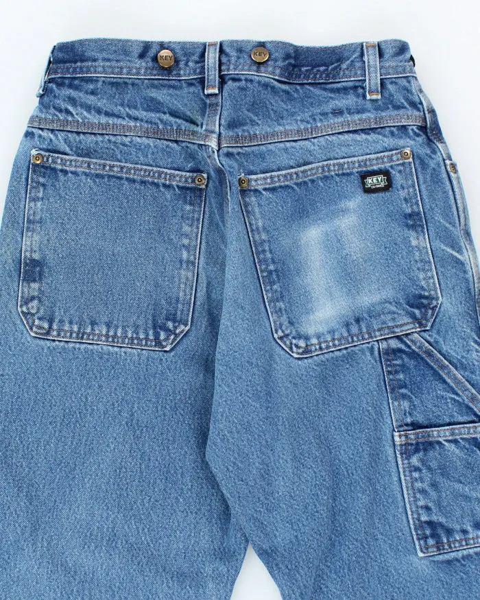Vintage Heavyweight Key Workwear Dark Wash Jeans - W28 L27 sold by Rokit product image thumbnail 4