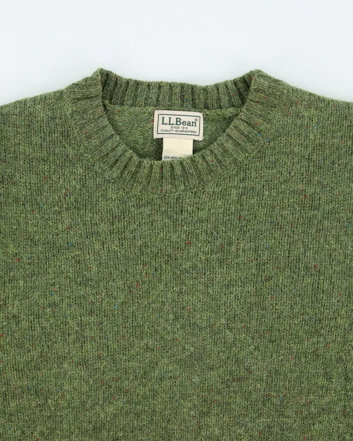 Vintage L.L.Bean Green Wool Knit Jumper - M sold by Rokit product image thumbnail 3