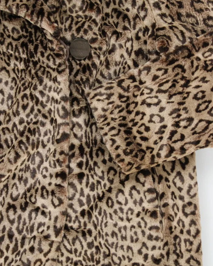 Vintage Nuage Leopard Faux Fur Coat - M sold by Rokit product image thumbnail 4