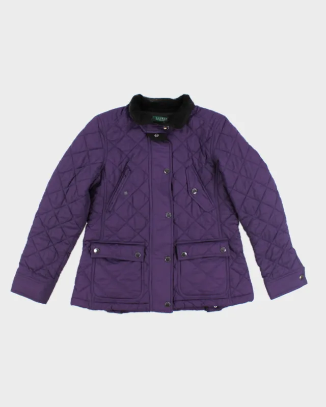 Vintage Women's Ralph Lauren Quilted Bomber Jacket - L sold by Rokit
