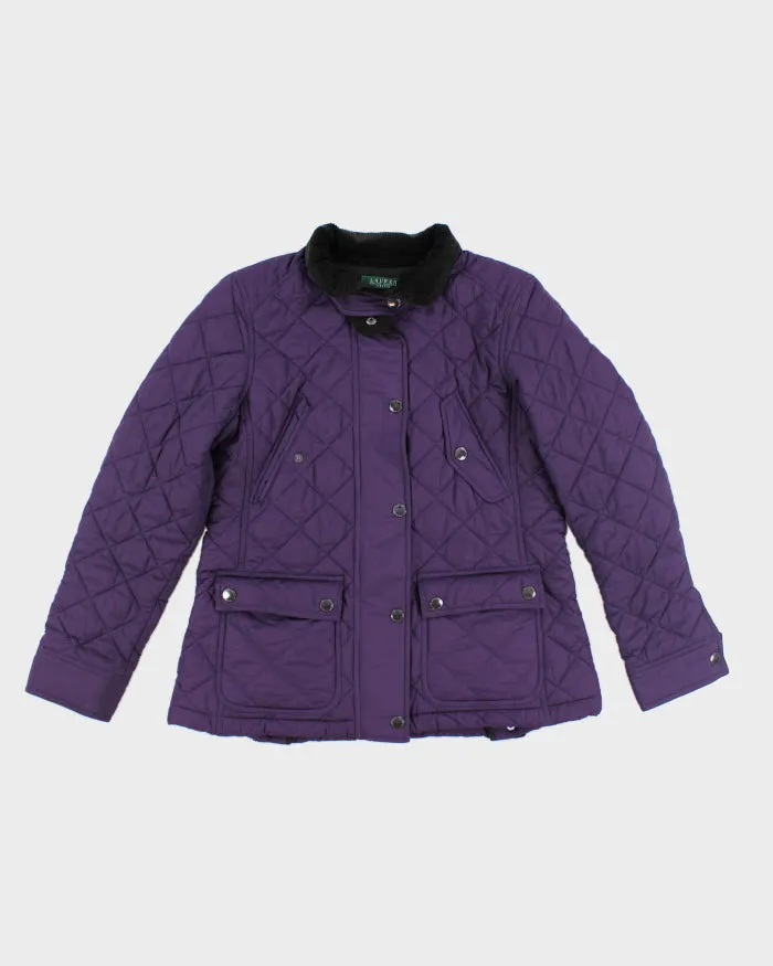 Vintage Women's Ralph Lauren Quilted Bomber Jacket - L sold by Rokit
