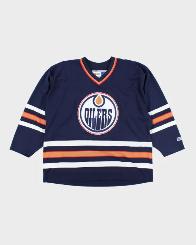 Vintage CCM Edmonton Oilers Oversized NHL Hockey Jersey - XL sold by Rokit