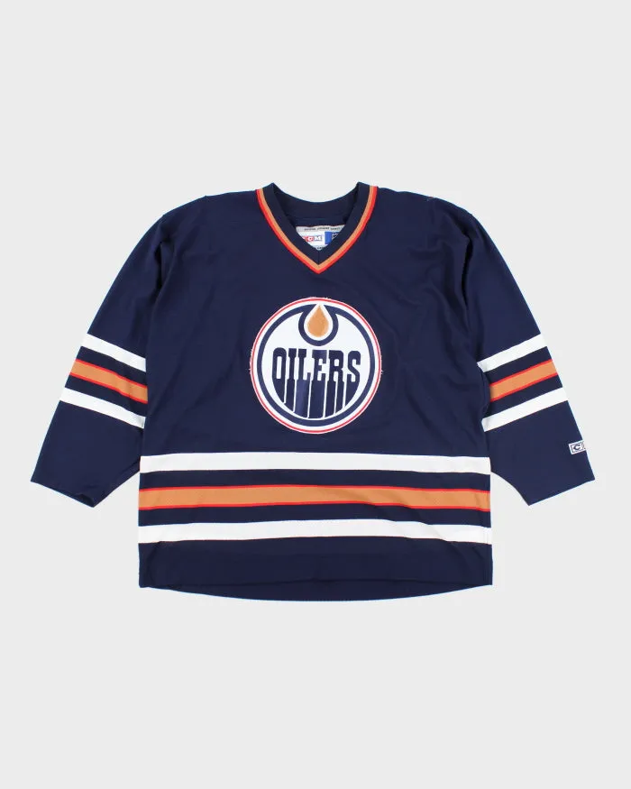 Vintage CCM Edmonton Oilers Oversized NHL Hockey Jersey - XL sold by Rokit