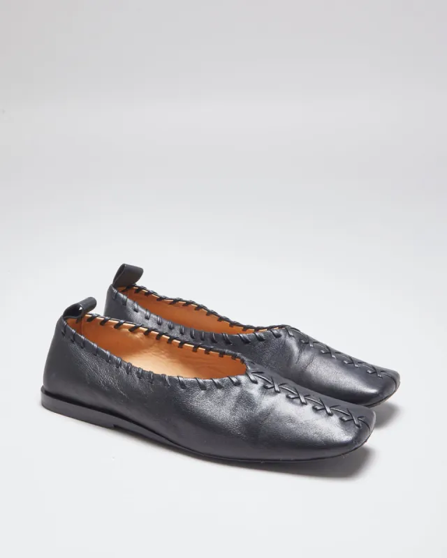 Jil Sander Whipstitch Ballet Flats - UK4 sold by Rokit