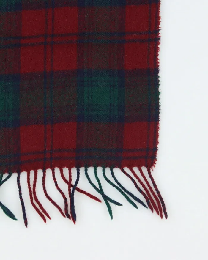 Vintage Red & Green Wool Checked Scarf sold by Rokit product image thumbnail 4