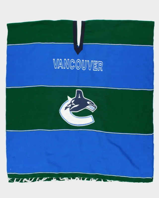 Vintage 90's Vancouver Canucks NHL Sleeveless Poncho - OS sold by Rokit
