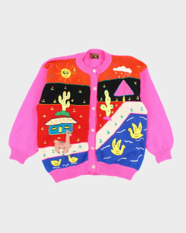 Vintage Alpaca Wassi Wool Cardigan - M sold by Rokit