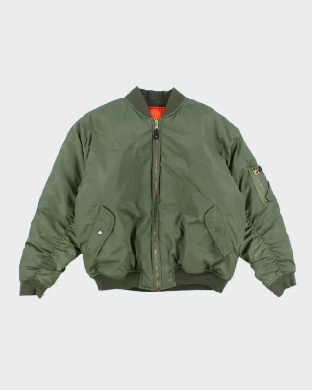 Vintage 90's Sierra Pacific Lined Flight Jacket - L sold by Rokit
