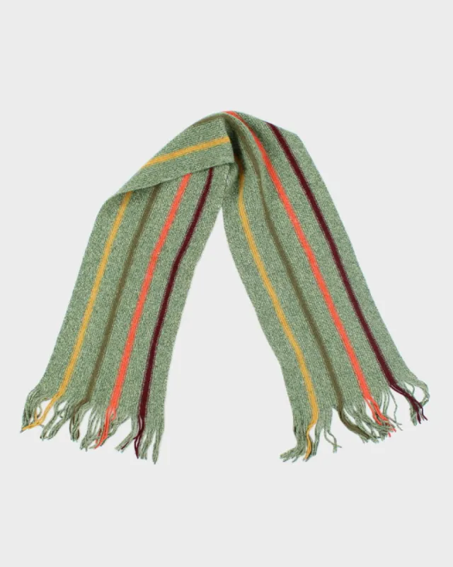 Vintage Il Moro Green Wool Scarf sold by Rokit