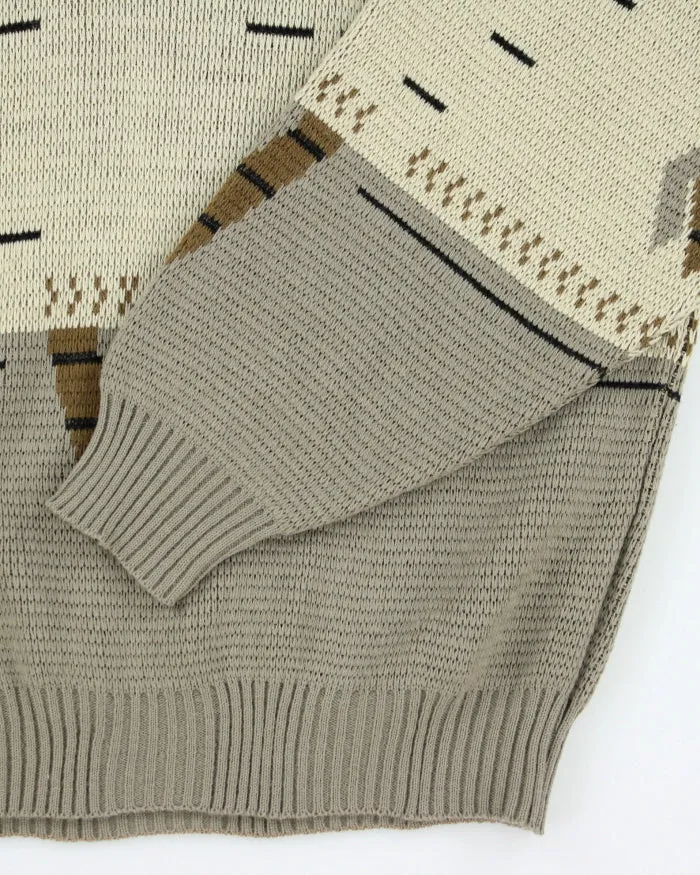 Vintage Cooper Green V-neck Wool Blend Knit Jumper - M sold by Rokit product image thumbnail 4