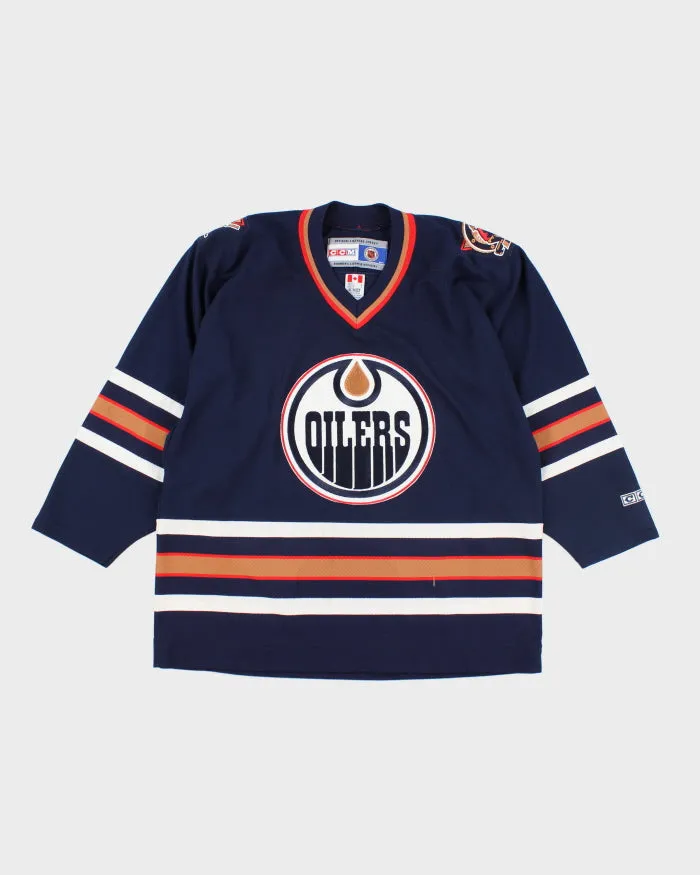 Vintage CCM Edmonton Oilers Oversized NHL Hockey Jersey - L sold by Rokit