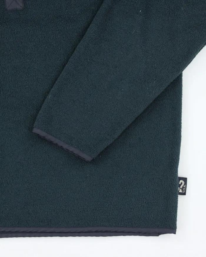 Vintage 90's Guess Collarless Quarter Zip Fleece - L sold by Rokit product image thumbnail 4