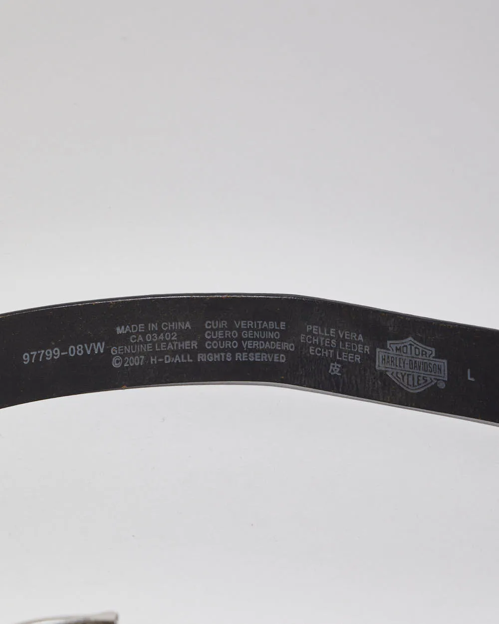 Harley Davidson Leather Belt - W35-39 sold by Rokit product image thumbnail 3