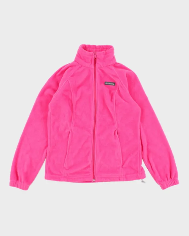 Columbia Pink Full-Zip Fleece - S sold by Rokit