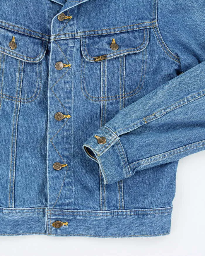 Vintage 80's Lee Medium Wash Denim Jacket - M sold by Rokit product image thumbnail 4