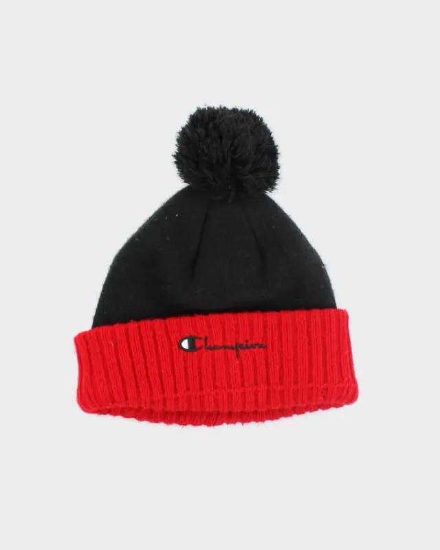 Champion Red & Black Beanie sold by Rokit