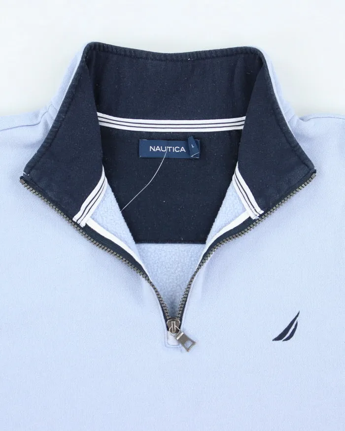Vintage Nautica Quarter Zip Sweatshirt - L sold by Rokit product image thumbnail 3