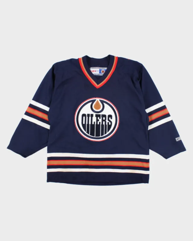 Vintage CCM Edmonton Oilers Oversized NHL Hockey Jersey - M sold by Rokit