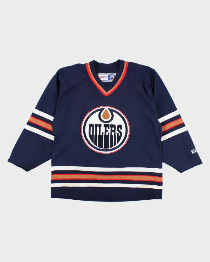 Vintage CCM Edmonton Oilers Oversized NHL Hockey Jersey - M sold by Rokit