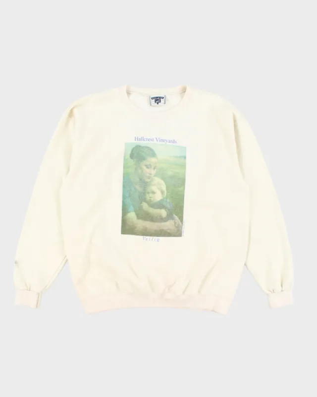 Vintage 90's Lee Hallcrest Vineyards Graphic Sweatshirt - L sold by Rokit