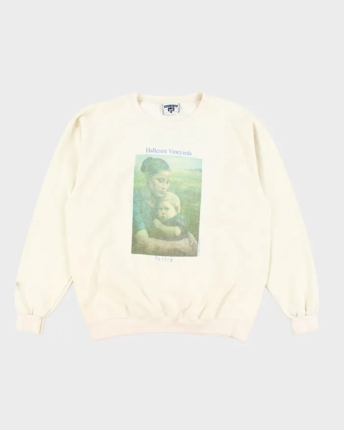 Vintage 90's Lee Hallcrest Vineyards Graphic Sweatshirt - L sold by Rokit