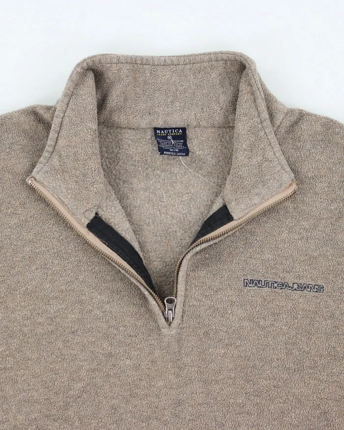 Vintage 2000's Nautica Jeans Quarter Zip Fleece - M sold by Rokit product image thumbnail 3