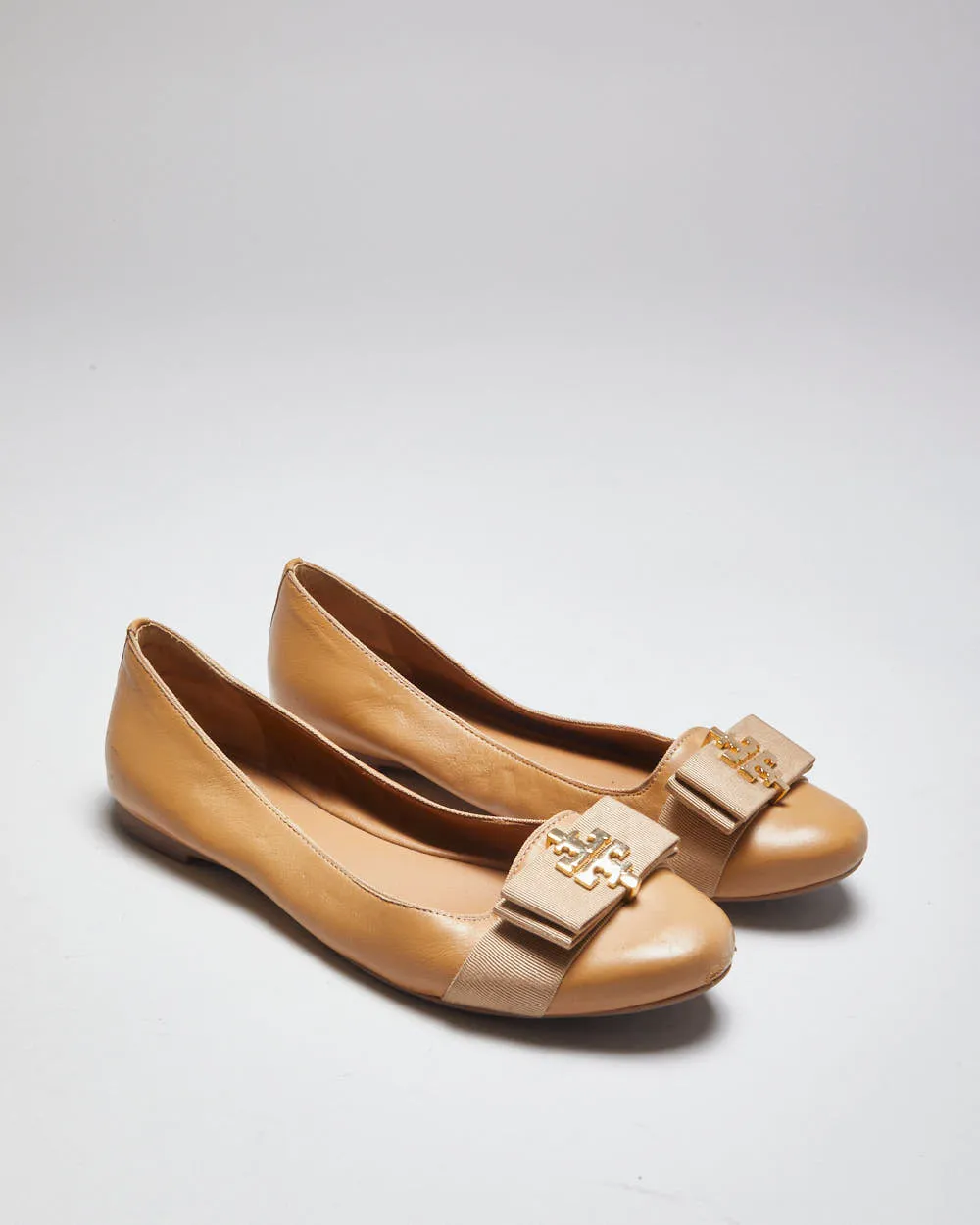Tory Burch Brown Ballet Pumps - UK6 sold by Rokit