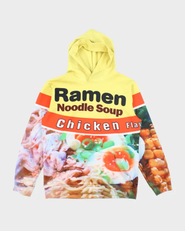 Vintage Y2K Ramen Noodle Soup All Over Print Hoodie - L sold by Rokit