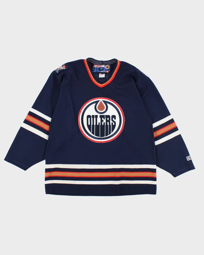 Vintage CCM Edmonton Oilers Oversized NHL Hockey Jersey - L sold by Rokit