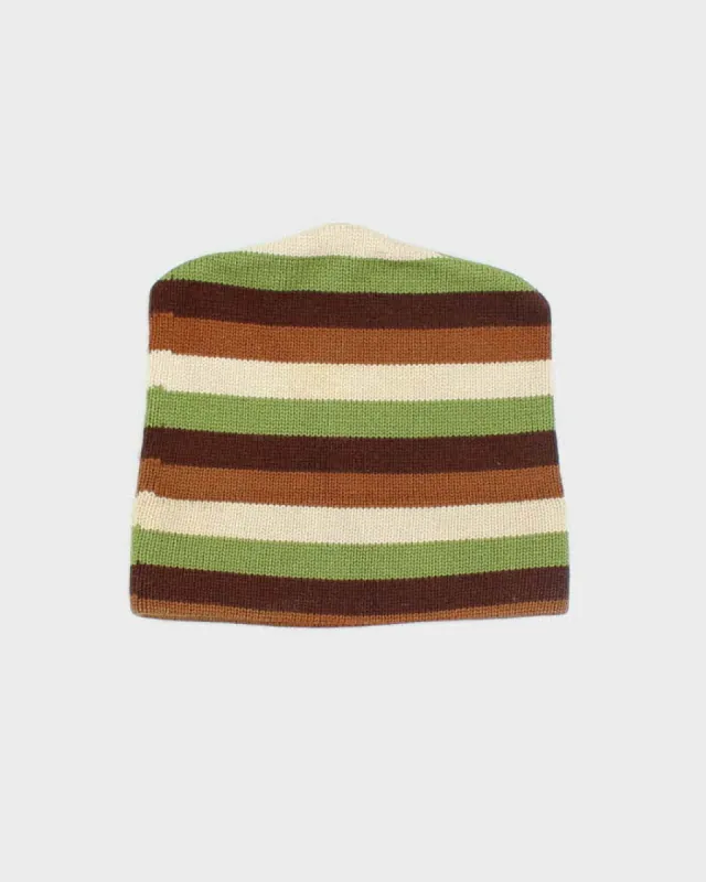 Vintage 70s Pure Virgin Wool Heavyweight Squared Toque Beanie - OS sold by Rokit