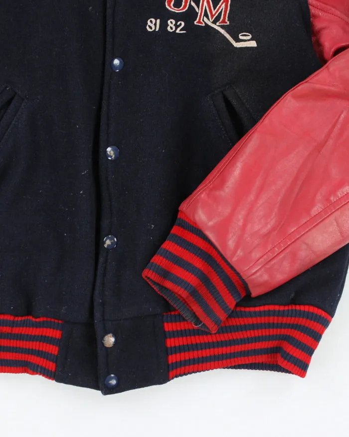 Vintage 80's Embroidered Heavyweight Varsity Jacket - M sold by Rokit product image thumbnail 4
