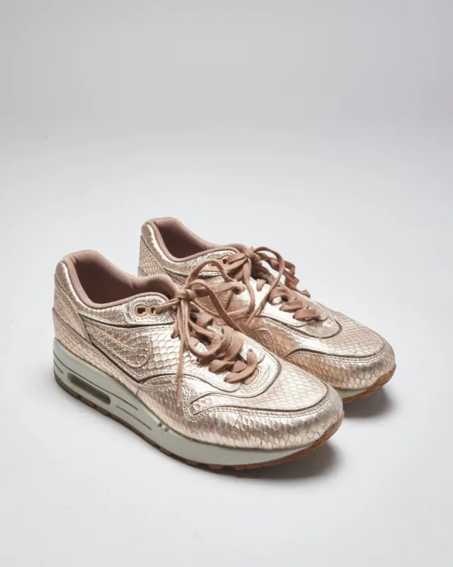 Nike Air Max Pink Faux Croc Trainers - UK4 sold by Rokit