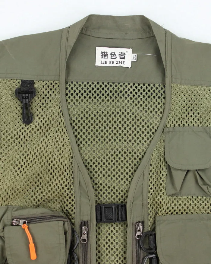 Vintage Lie Se Zhe Multi Pockets Lightweight Fisherman's Gilet - XXL sold by Rokit product image thumbnail 3