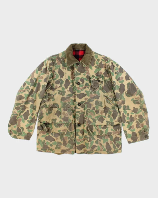 Vintage 90's Heavyweight Camouflage Button Up Jacket - L sold by Rokit