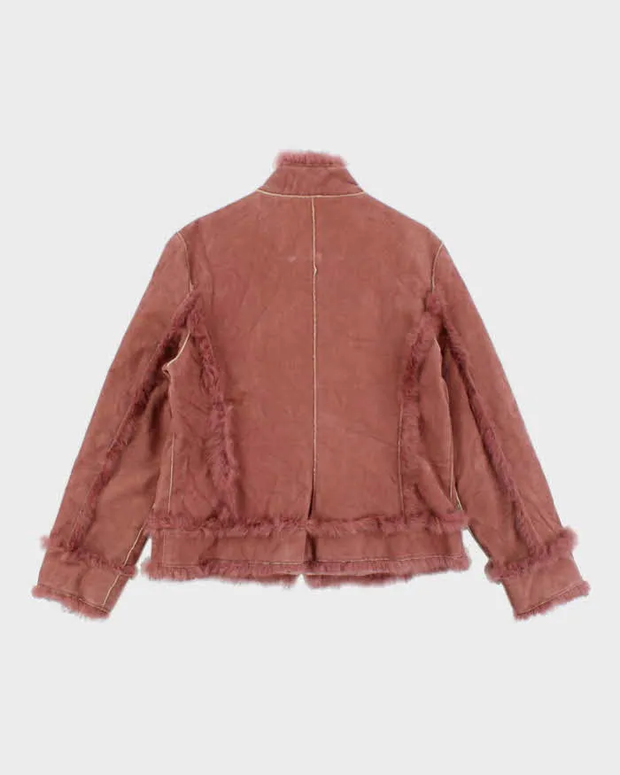 Vintage Y2K Bess Suede Textured Zip Up Jacket - XL sold by Rokit product image thumbnail 2