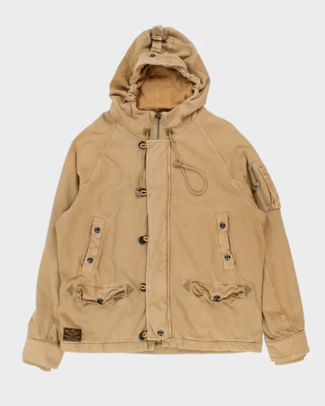 Vintage 2000's Ralph Lauren Motorcycle Hooded Zip Up Jacket - XL sold by Rokit