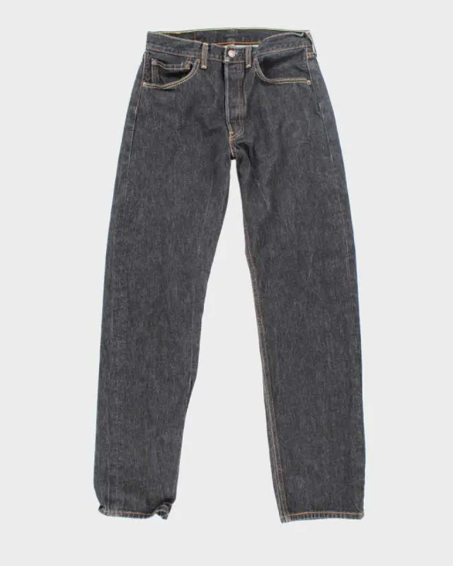 Vintage Levi's 501 Black Dark Wash Denim Jeans - W28 L31 sold by Rokit