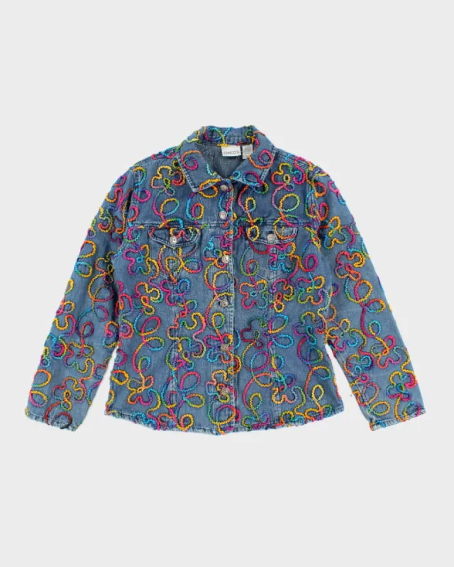 Vintage Chicos Embroidered Denim Jacket - S sold by Rokit