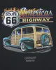 Vintage 2000's Route 66 Biker Graphic Sweatshirt - L sold by Rokit