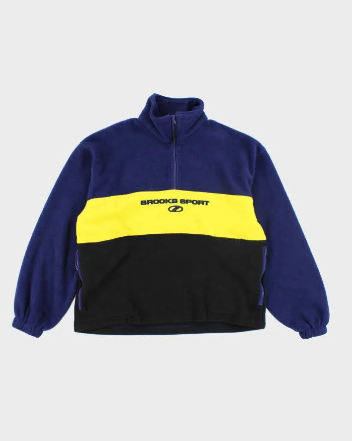 Vintage 2000's Brooks Sport Chunky Quarter Zip Fleece - L sold by Rokit