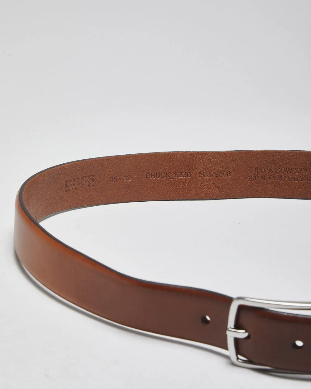 Hugo Boss Brown Leather Belt - W31-W35 sold by Rokit product image thumbnail 3