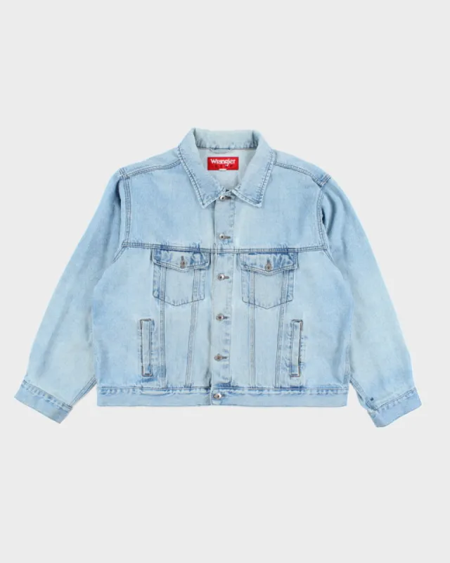 Vintage 2000's Wrangler Light Wash Denim Jacket - L made by Wrangler