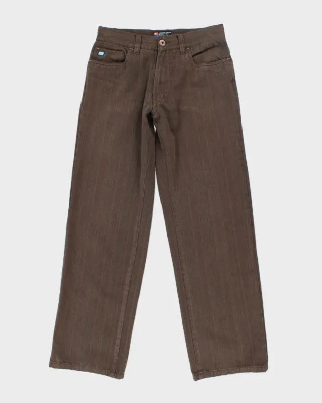 Vintage 90s Point Zero Brown Trousers - W30 L32 sold by Rokit