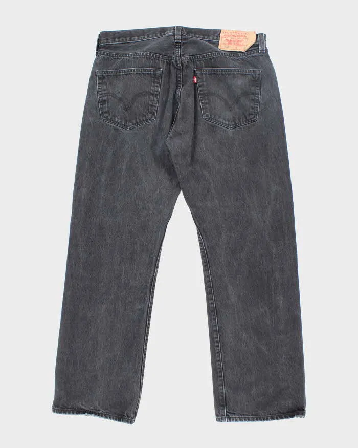 Vintage Levi's 501 Black Dark Wash Denim Jeans - W34 L29 sold by Rokit product image thumbnail 2
