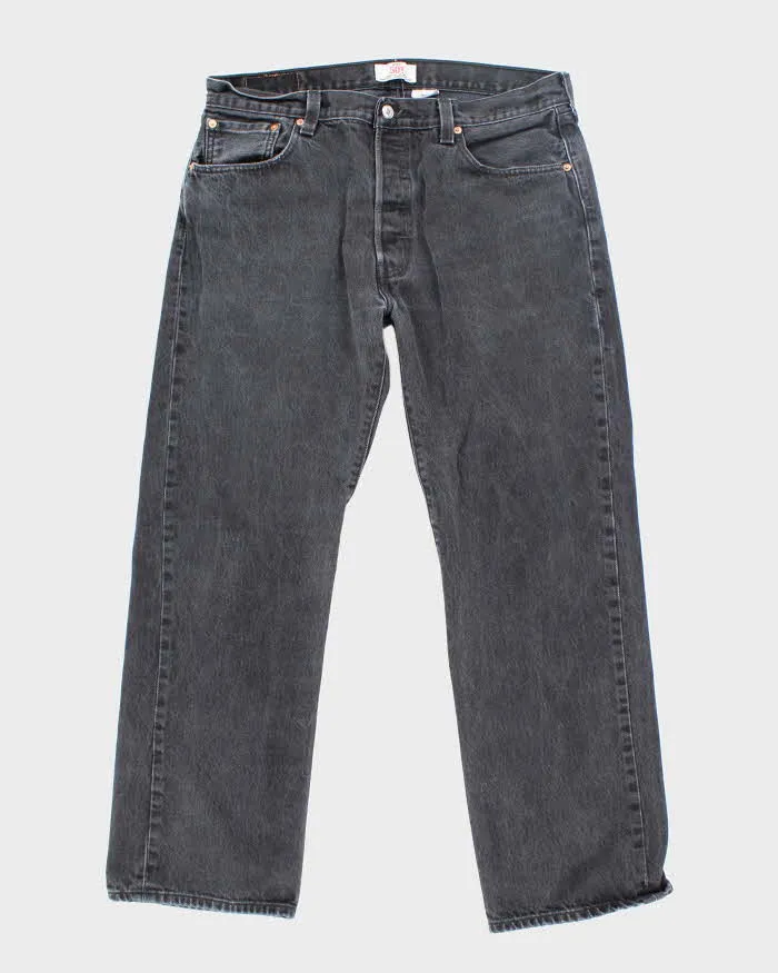 Vintage Levi's 501 Black Dark Wash Denim Jeans - W34 L29 sold by Rokit